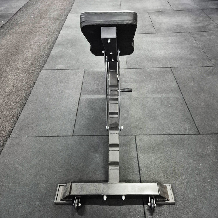 incline weights bench rear view